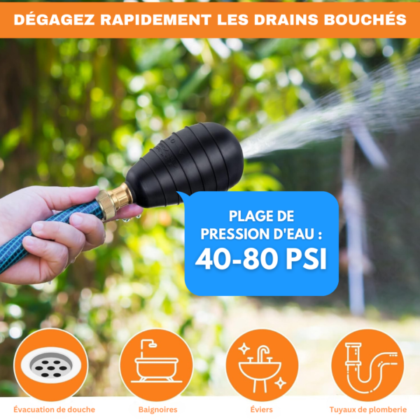 Drain King™ – Déboucheur Canalisation écologique Haute Pression - Image 2