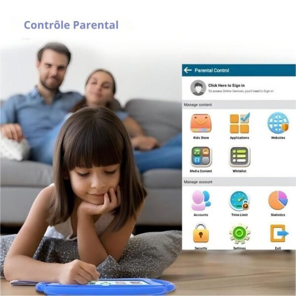 Tablette Android 12 7 Pouces –  2 Go RAM, 32 Go ROM - Image 6